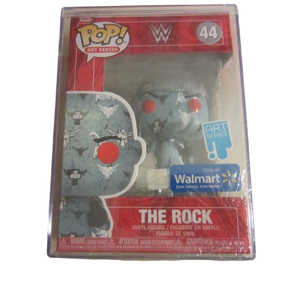 Funko Pop WWE Art Series The Rock #44 Walmart Exclusive Vinyl Figure - Picture 1 of 6